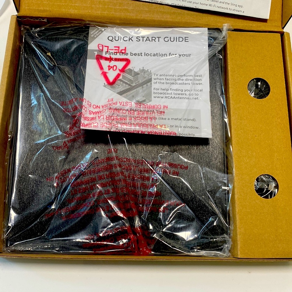 RCA - Indoor Flat Amplified HDTV Antenna - Brand New!